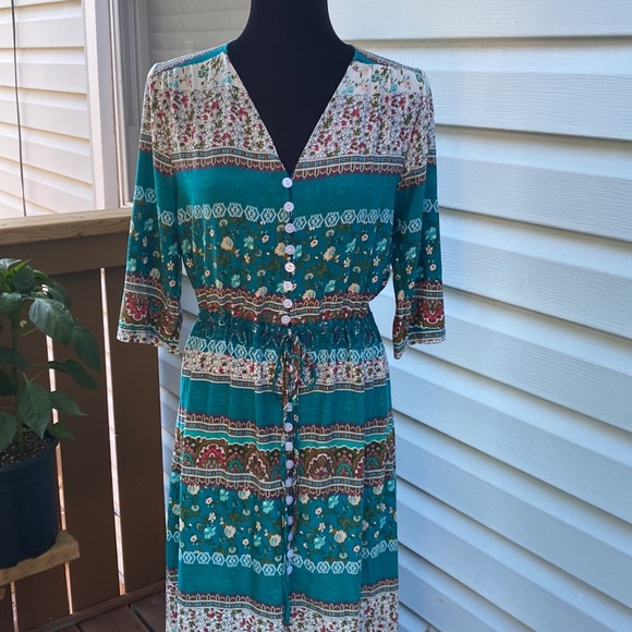 Summer Dress 100% Cotton size small - Picture 9 of 11